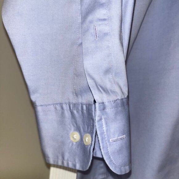 VAN HEUSEN | Light blue Pin Point Oxford Men's shirt Size: 17 1/2 - 34/35 - Picture 7 of 8